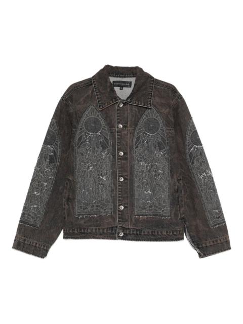 WHO DECIDES WAR Mechanic denim jacket