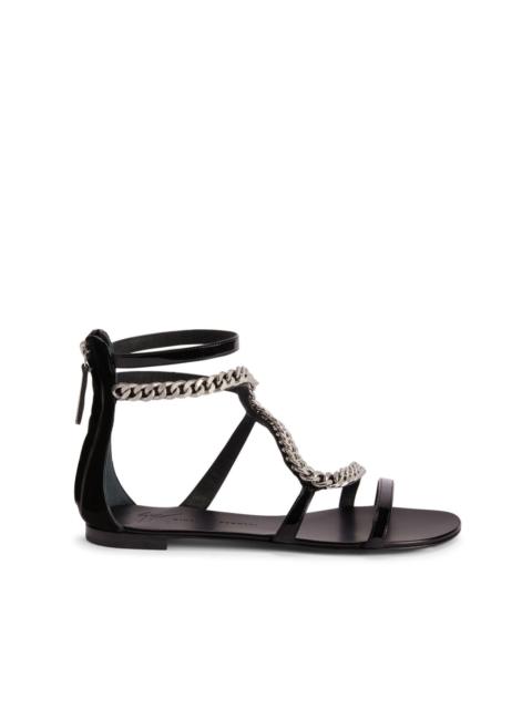 Samantha chain-detail flat sandals