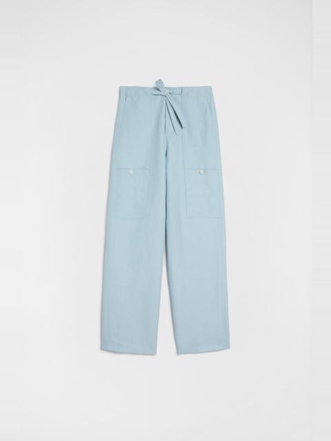 Jil Sander Linen Blend Cargo Trousers