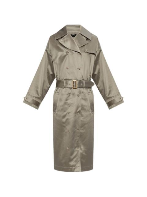 WILLY CHAVARRIA double-breasted belted midi dress
