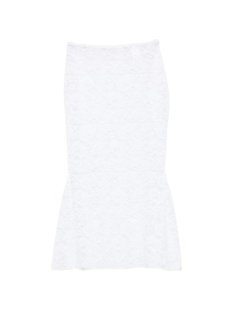 Oséree Oséree Lace Midi Skirt