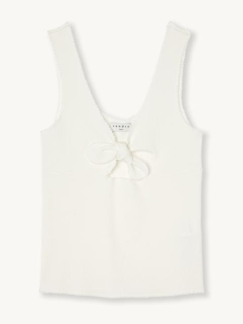 Sandro Vest top with tie