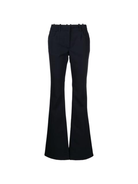 Off-White virgin wool flared trousers