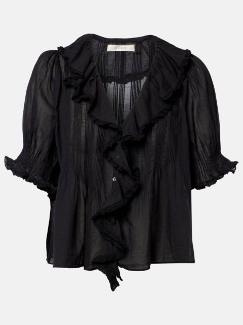 DÔEN Henri cotton voile top