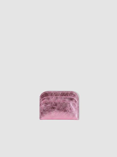 BY FAR Horizon Metallic Card Holder