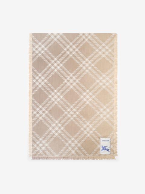 Burberry Gradient Check Wool Silk Scarf