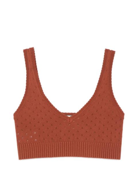 Plan C V-neck knitted top
