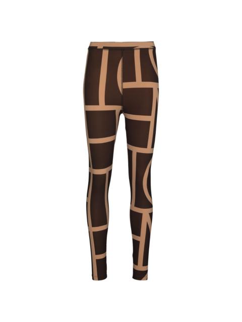 Totême high-waisted monogram leggings