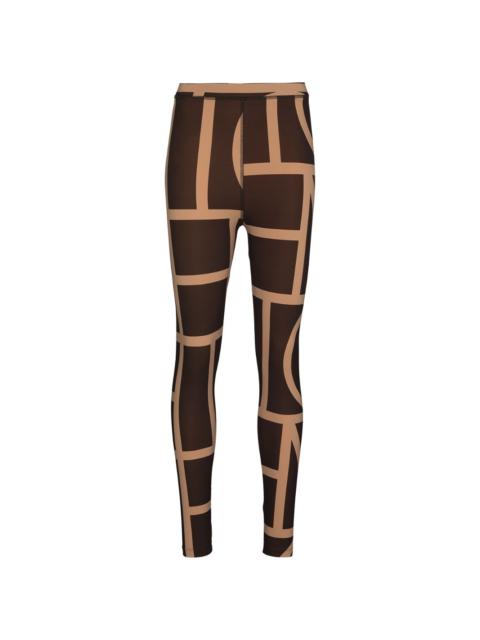 high-waisted monogram leggings