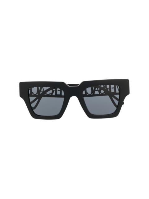 logo-arm square-frame sunglasses