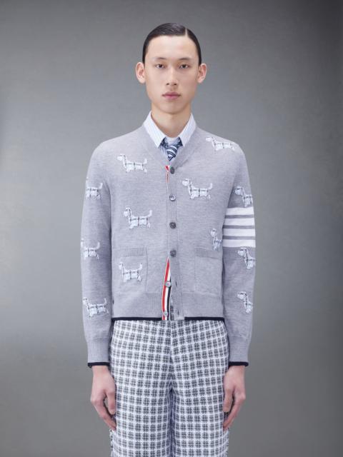 Wool 4-Bar V-Neck Hector Cardigan