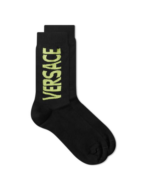 VERSACE Versace Logo Sock