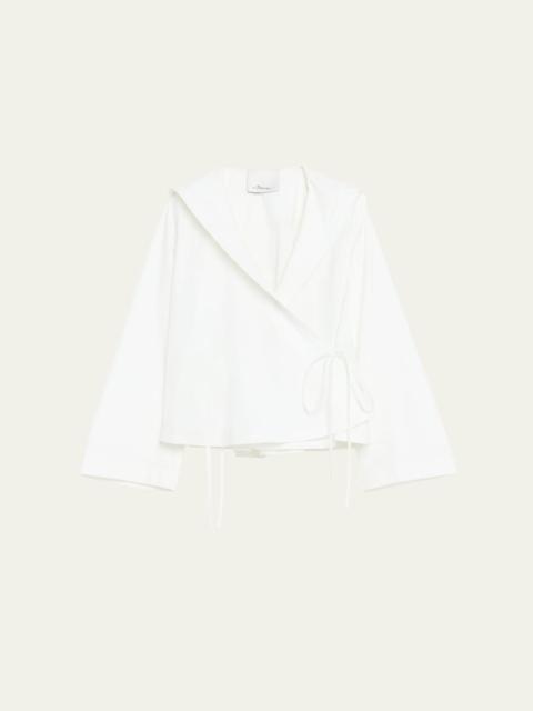 3.1 Phillip Lim Long-Sleeve Sailor Wrap Blouse