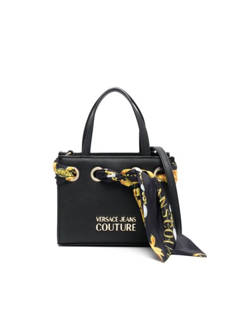 Chain Couture scarf-detail mini bag
