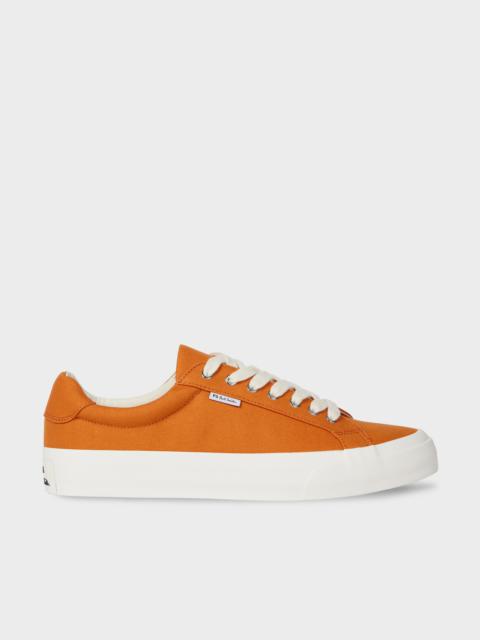 Paul Smith Orange Canvas 'Amos' Trainers
