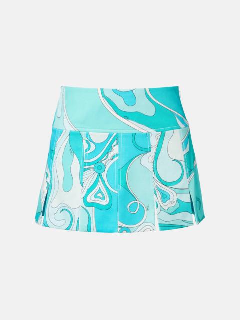 PUCCI Orchidee cotton-blend gabardine miniskirt