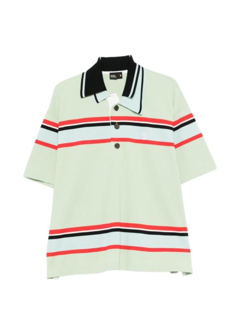 Kolor striped short-sleeve polo shirt