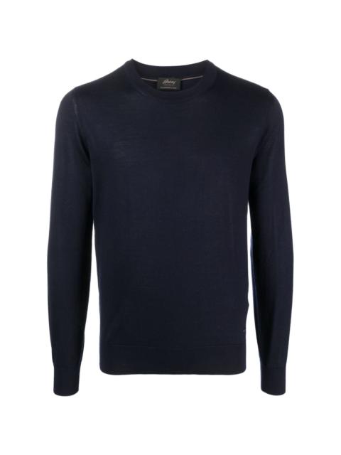 fine-knit cashmere-blend jumper