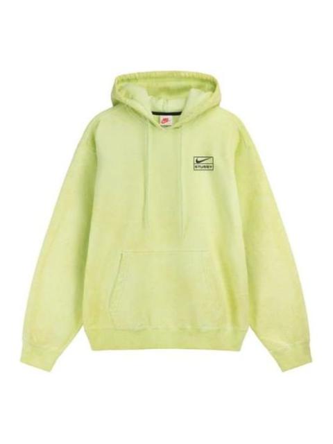 Nike Nike x Stussy Crossover Solid Color Logo Alphabet Embroidered Casual Pullover Unisex Green DM1021-70