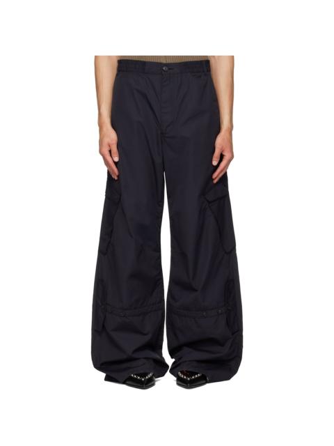 EGONLAB Black Utility Pocket Light Cargo Pants