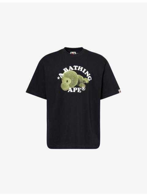 A BATHING APE® Baby Milo College Relaxed-Fit Cotton-Jersey T-Shirt