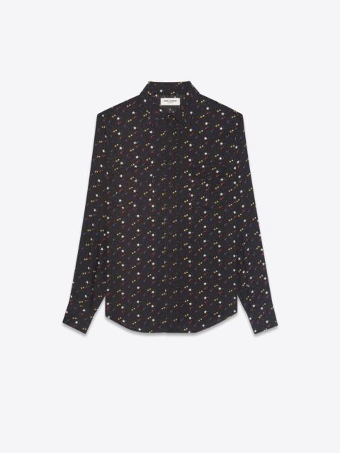 SAINT LAURENT classic western shirt in stars-print twill