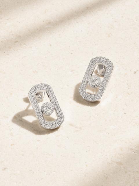MESSIKA Move Citizen 18-karat White Gold Diamond Earrings