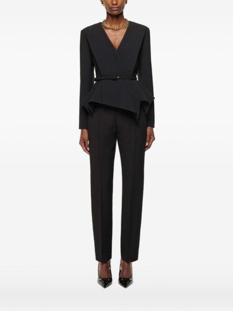 ROLAND MOURET asymmetrical peplum blazer