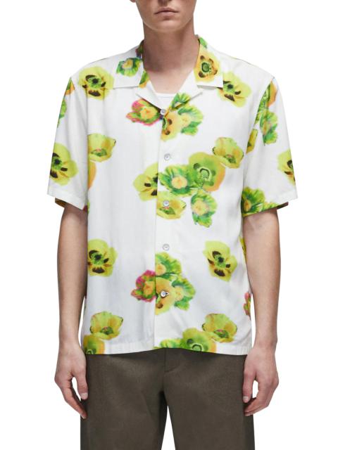 rag & bone Avery Print Short Sleeve Button-Up Camp Shirt