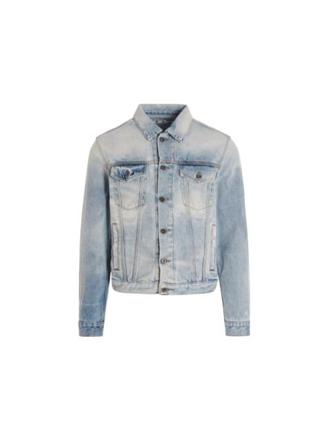 Off-White OFF-WHITE Arrows Print Denim Jacket Pale Blue