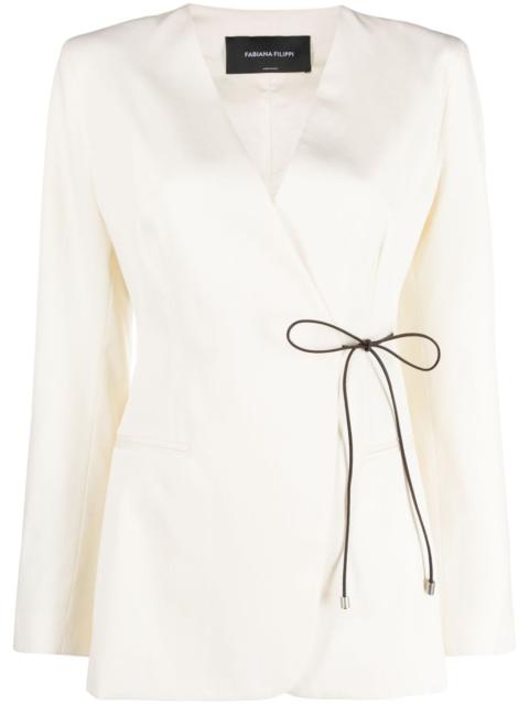 FABIANA FILIPPI side-fastening wrap blazer