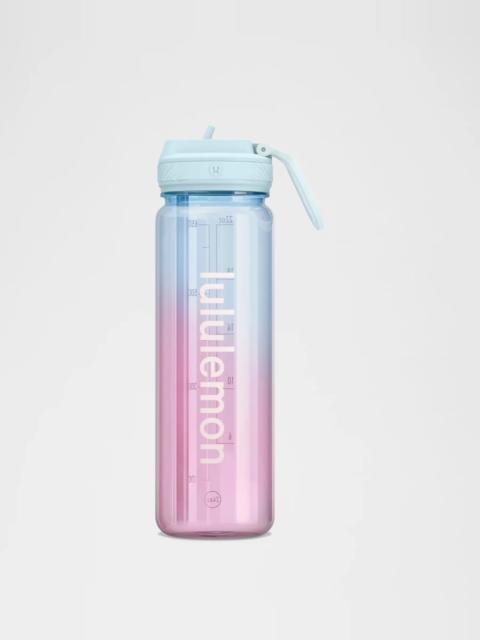 lululemon Back to Life Clear Bottle 24oz *Straw Lid