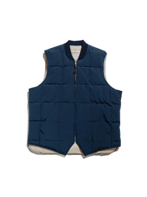 The Real McCoys MJ24110 Cotton/Nylon Down Vest Navy