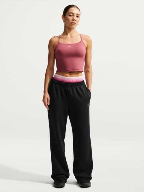 Nike Nike Studio Fleece Sport Women's Dri-FIT Mid-Rise Open-Hem Pants