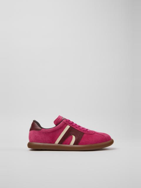 CAMPER Pelotas Soller Multicolor Nubuck and Leather Sneakers for Women.