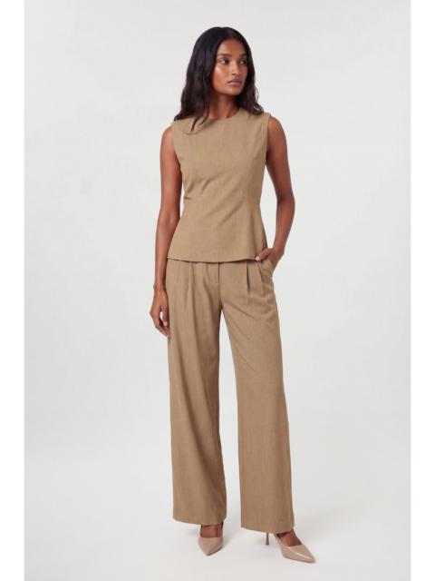 KAREN MILLEN Tailored Structed Peplum Top