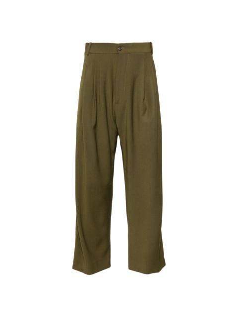 HED MAYNER pleated cropped trousers