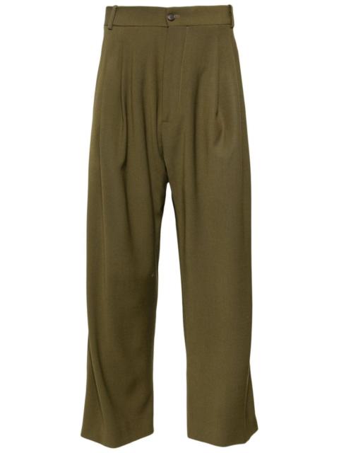 HED MAYNER pleated cropped trousers