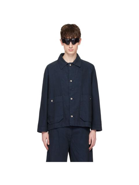 HENRIK VIBSKOV Navy Delivery Denim Jacket
