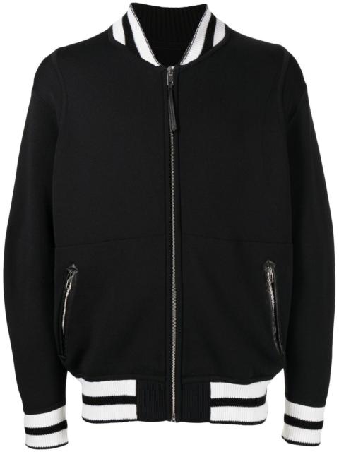 3.1 Phillip Lim reversible zip-sleeve varsity jacket
