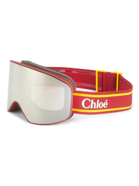Chloé Women's Cassidy Injection Ski Goggles - Burgundy
