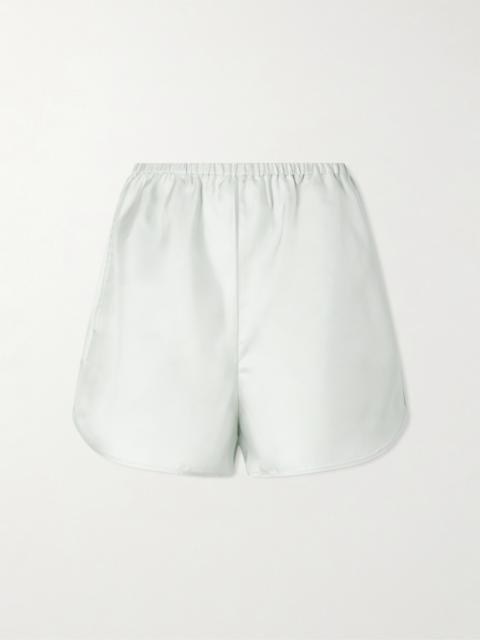 Loulou de Saison Cabo Silk-twill Shorts
