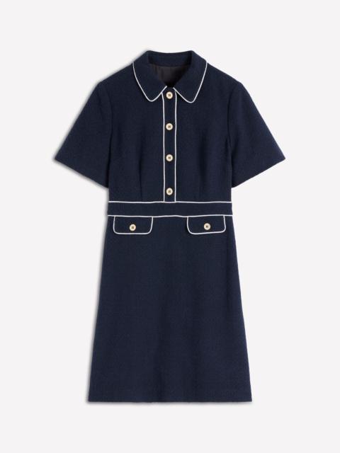 BODEN Eda Cotton Shift Dress-Navy