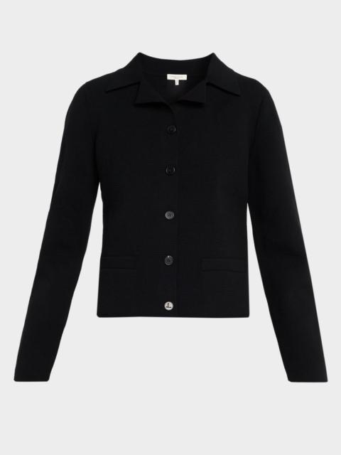 Lafayette 148 New York Button-Front Knit Cardigan