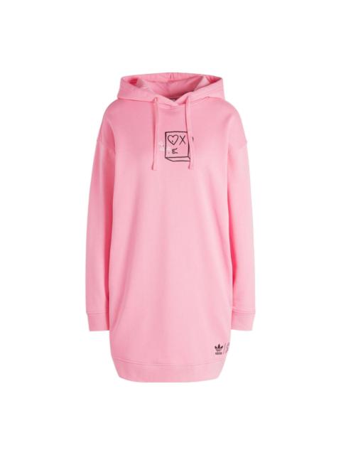 adidas (WMNS) adidas Original ANDRE SARAIVA hooded dress 'Pink' HY4269