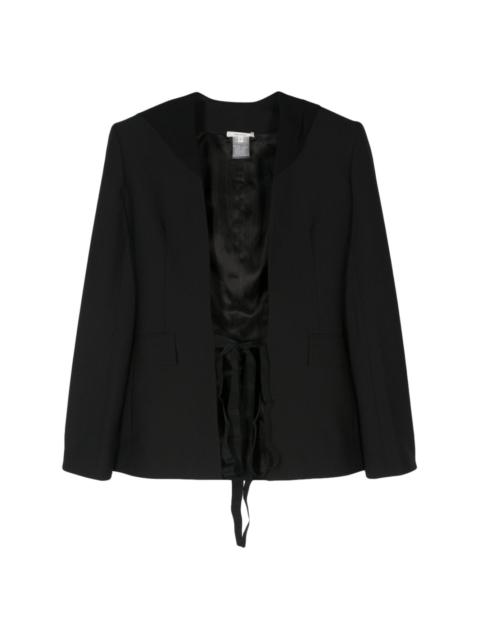 NENSI DOJAKA tie-fastening hooded blazer