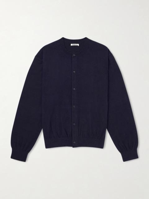 AURALEE Brushed Cashmere and Cotton-Blend Cardigan
