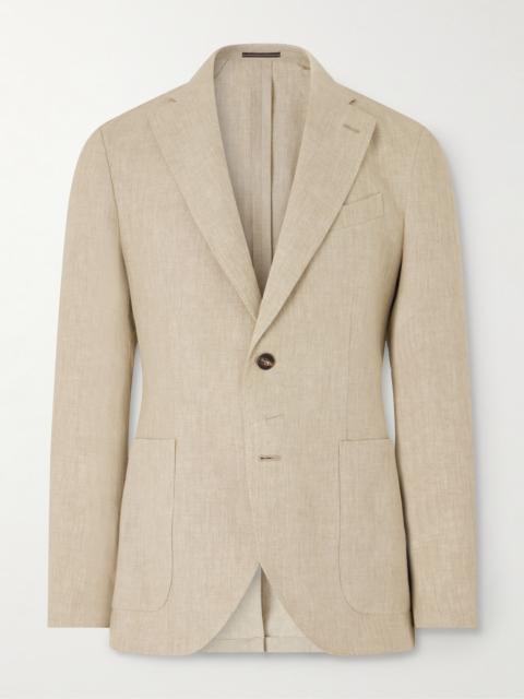 SLOWEAR Slim-Fit Linen Suit Jacket