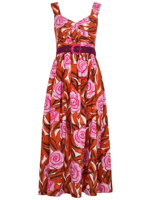 DIANE VON FURSTENBERG Diane Von Furstenberg Elisa Floral-print Cotton-blend Midi Dress