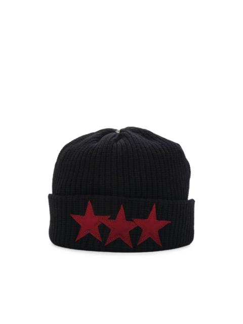 Chrome Hearts Sludge star-patch beanie hat